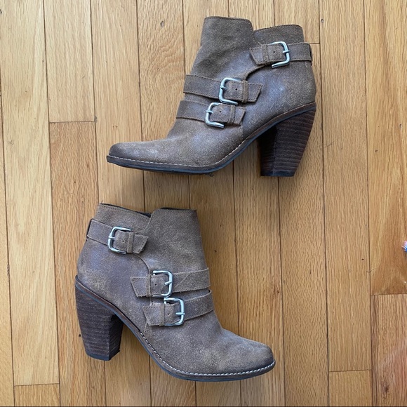 Dolce Vita Shoes - Dolce Vita Brown Suede Heeled Boots